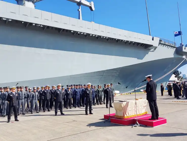 令和6年11月　韓国合同巡航訓練戦団（揚陸艦マラド）の日本訪問を支援